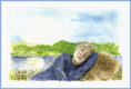Schlafender am See Mrz 2001 - Minibild - Phantasiebild   (Bild 40)