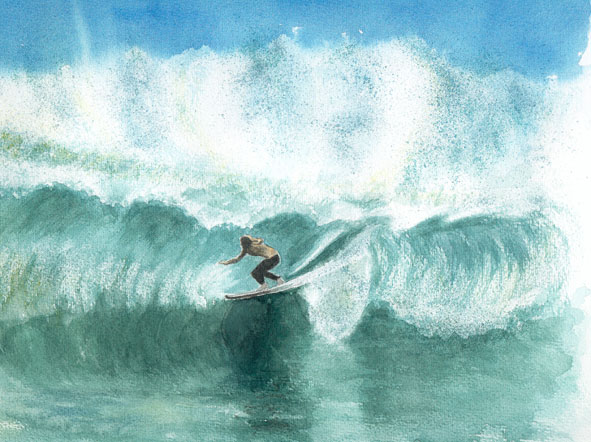 Surfer vor Noosa Heads 2004/2005 - Australien ( Bildausschnitt)  (Bild 84)
